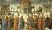 Pietro Perugino Christ Delivering the Keys to St.Peter China oil painting reproduction